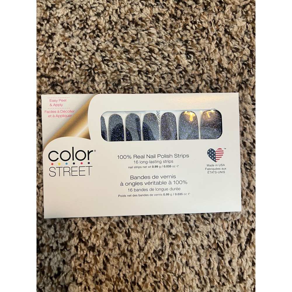 Color Street Living The Gleam FMG170 Glitter Nail Polish Strips New 16 Count